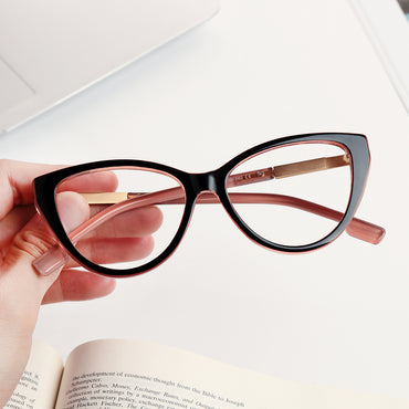 Dashe Black Cat Eye TR90 Lightweight Frames with Prescription Ready