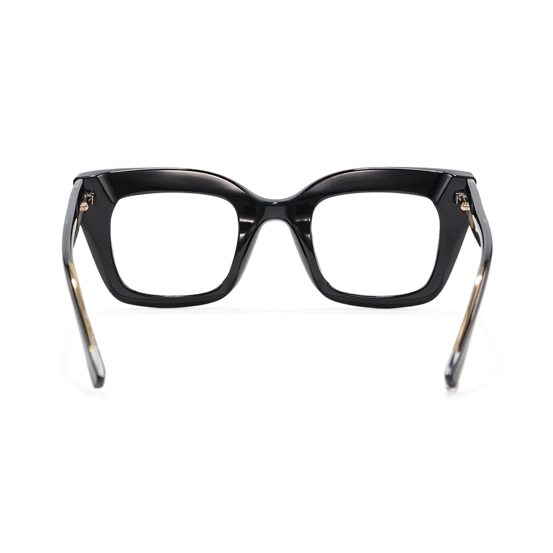 Jaye Black Minimalist Cat Eye Glasses Frames For Women
