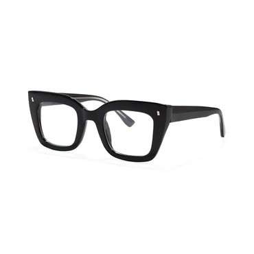 Jaye Black Minimalist Cat Eye Glasses Frames For Women