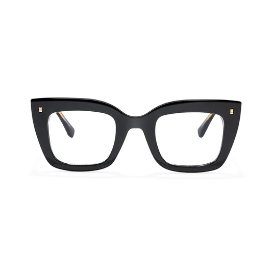 Jaye Black Minimalist Cat Eye Glasses Frames For Women