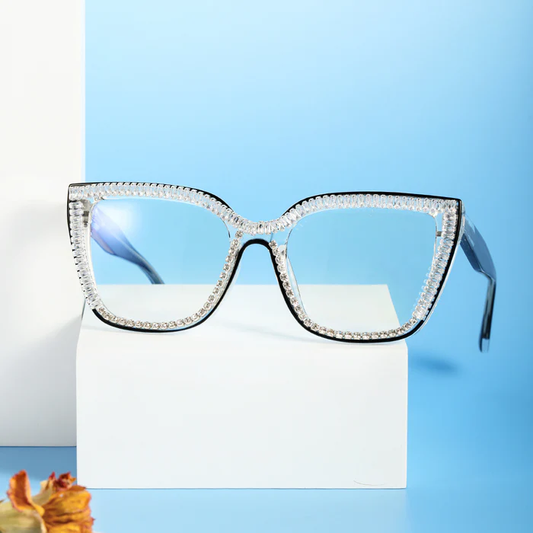Jesse TR90 Diamond Cat Eye Frames Minimalist Glasses