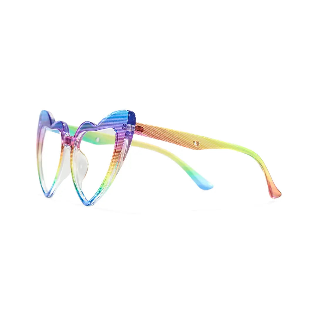 Emely Lightweight TR90 Heart Glasses Blue Light Lenses Prescription Ready