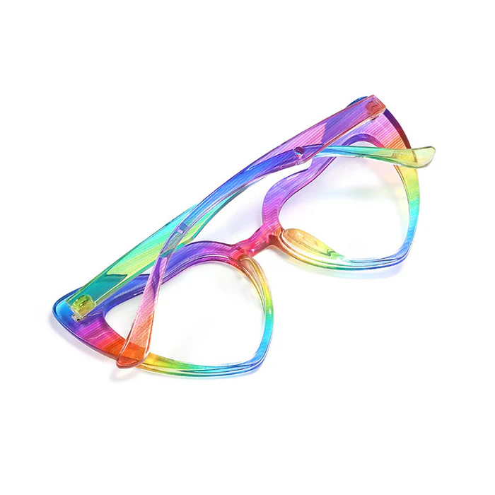 Emely Lightweight TR90 Heart Glasses Blue Light Lenses Prescription Ready