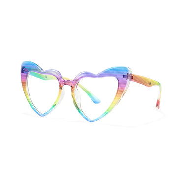 Emely Lightweight TR90 Heart Glasses Blue Light Lenses Prescription Ready