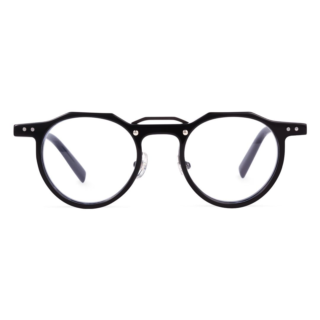 Shirley Geometric Acetate Prescription Glasses for Men and Women