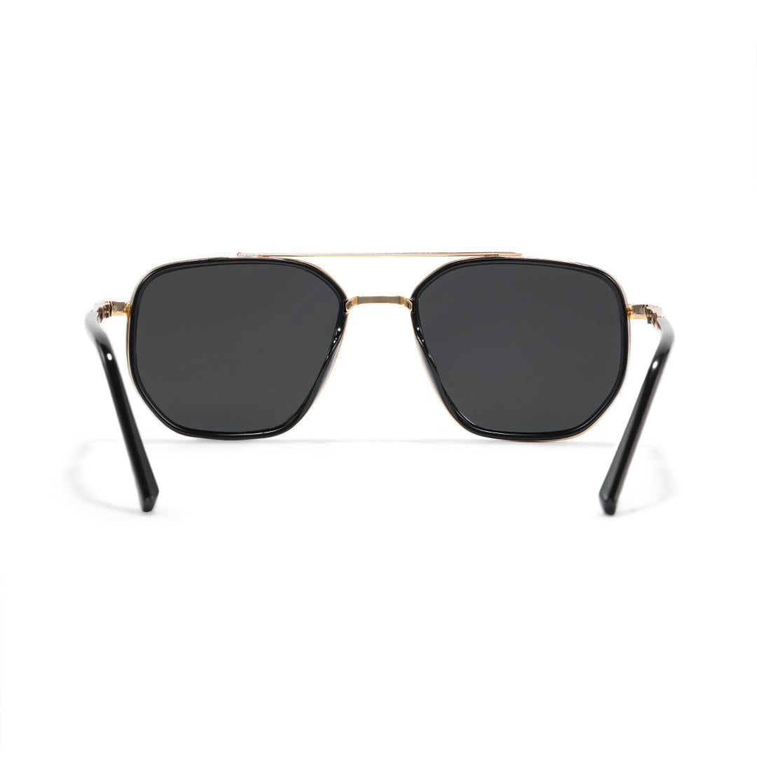 Mea Metal Aviator Gold Color Fashion Sunglasses With Spring Hinges