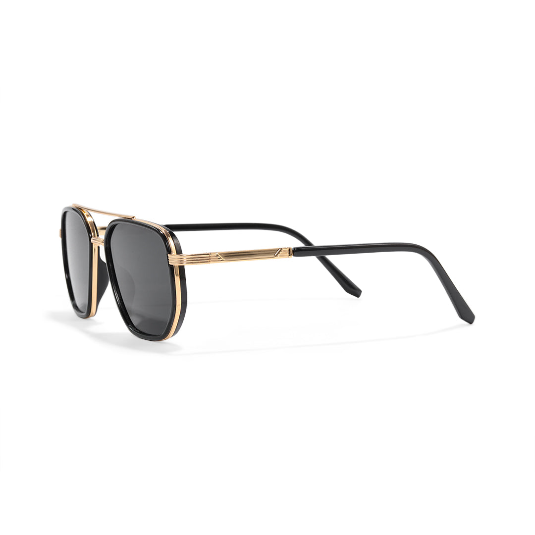 Mea Metal Aviator Gold Color Fashion Sunglasses With Spring Hinges