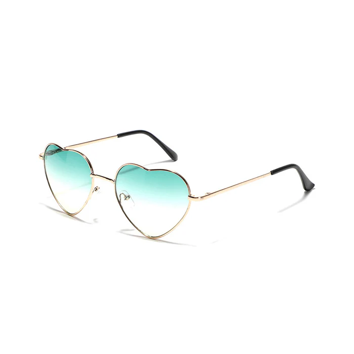Ruth Multicolor Heart Sunglasses Fashion Lovely Style UV400 Protection Lens