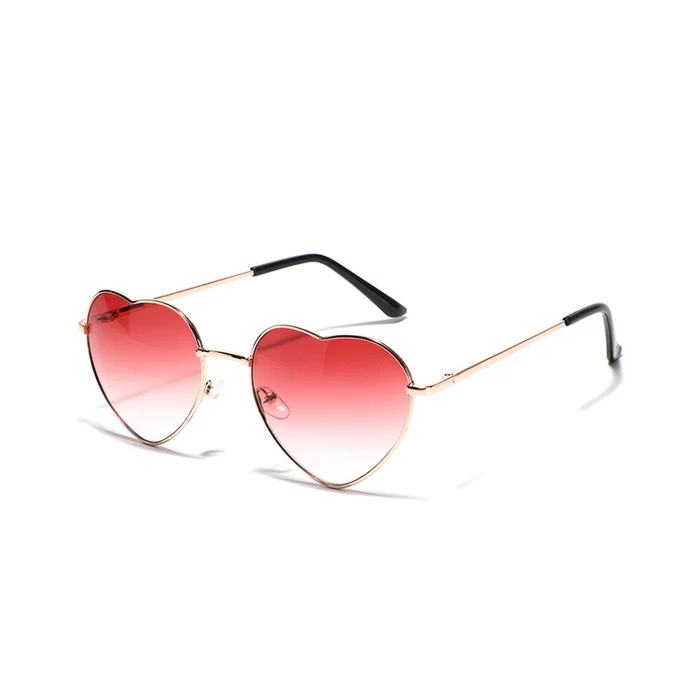 Ruth Multicolor Heart Sunglasses Fashion Lovely Style UV400 Protection Lens