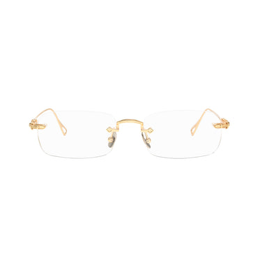 Sylus Gold Rectangle Metal Frames For Women's Eyeglasses