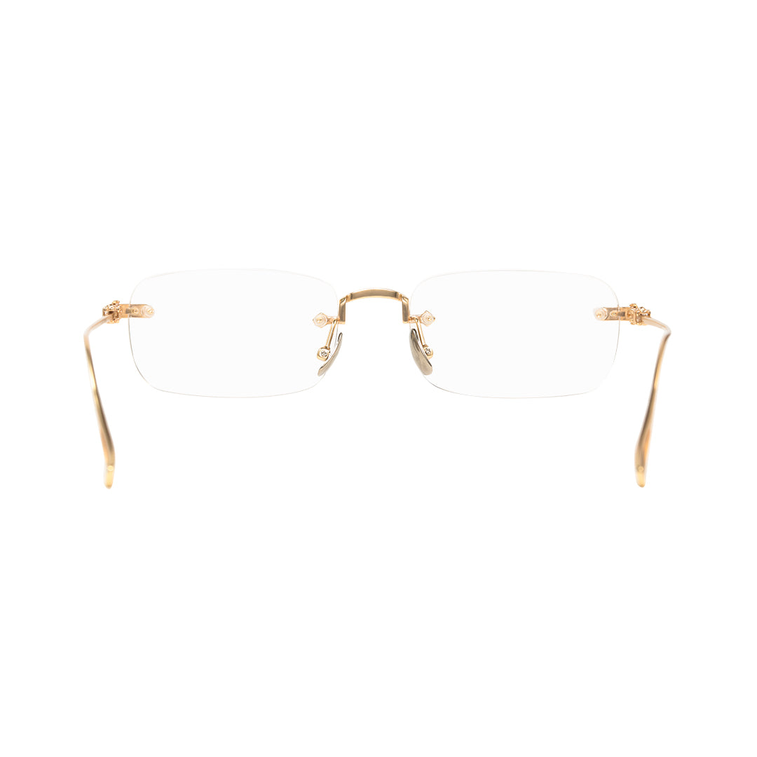 Sylus Gold Rectangle Metal Frames For Women's Eyeglasses