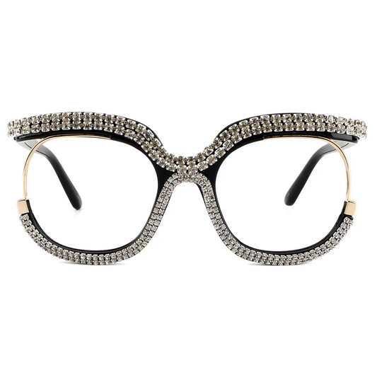 Cat Eye Crystal Frames