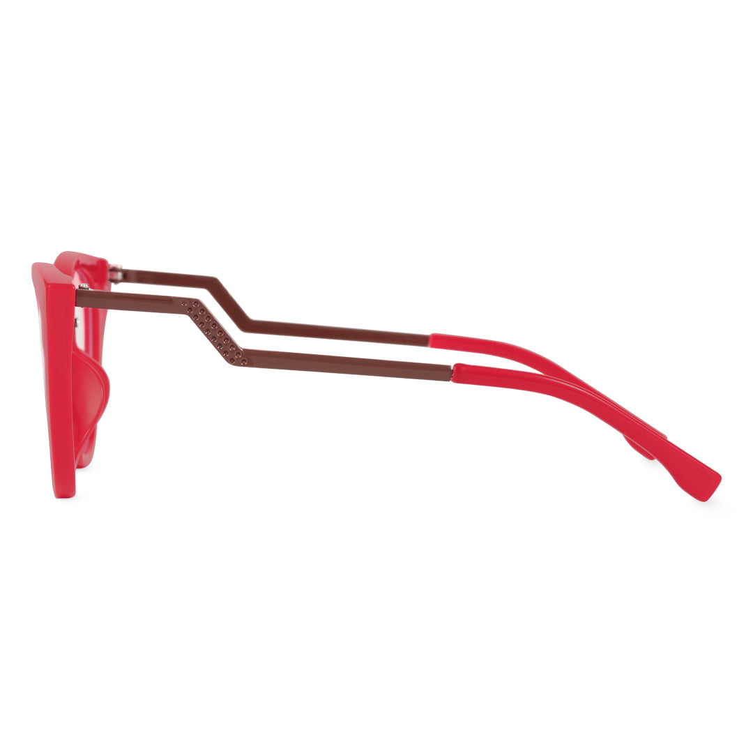 Rose Red Cat Eye Prescription Glasses Frames For Women