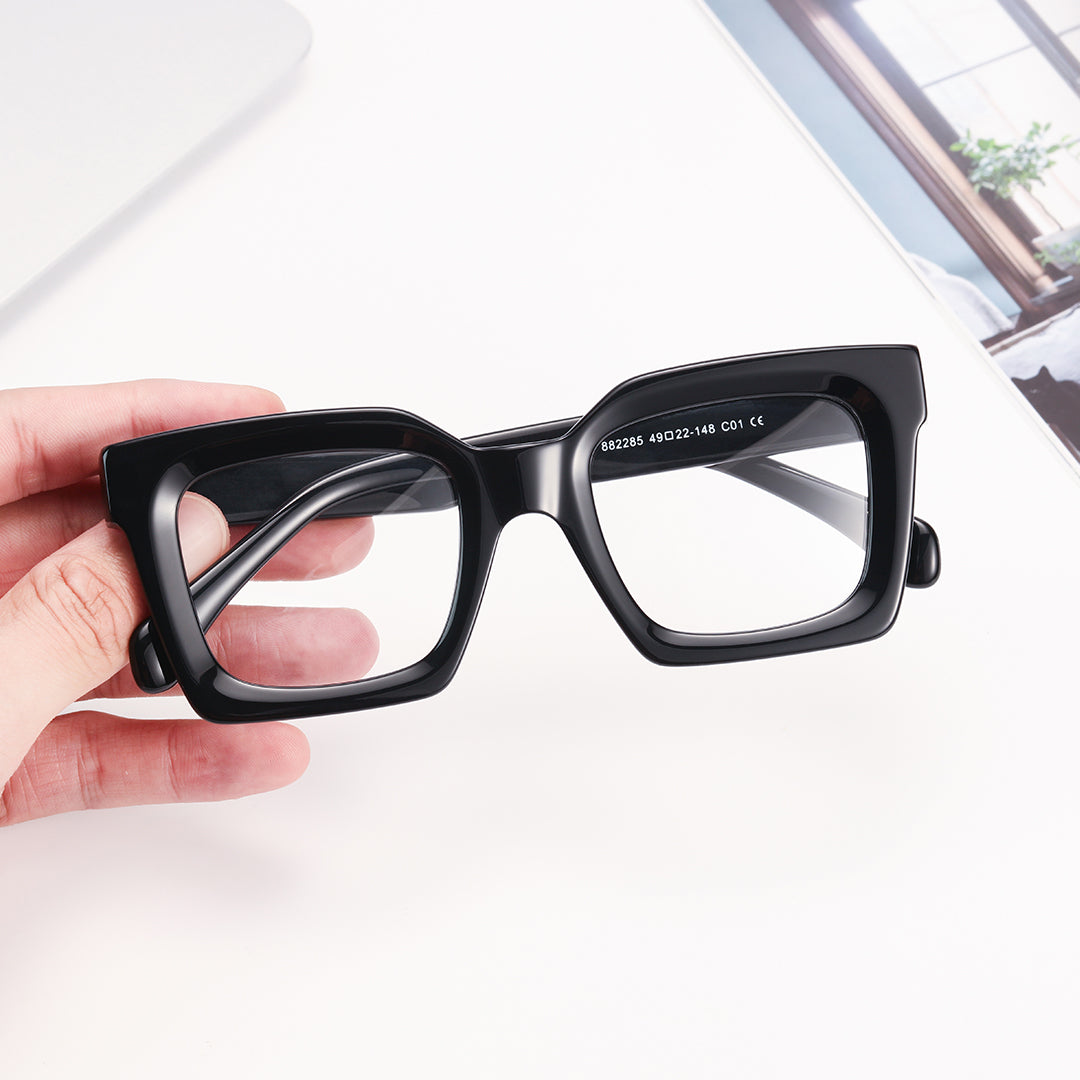 Jessy Square Acetate Eyeglasses Best Blue Light Glasses