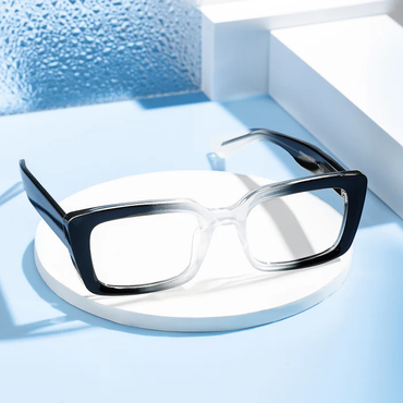 Ralph Classic Acetate Two Tone Frames Rectangle Blue Light Glasses