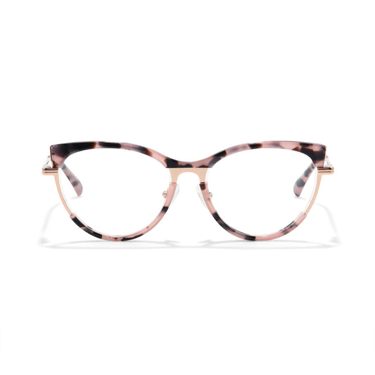 Mera Pink Cat Eye Tortoiseshell Prescription Glasses Acetate Frames