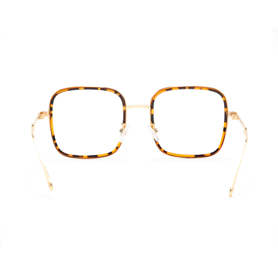Neva Tortoiseshell Square TR90 And Metal Eyeglasses