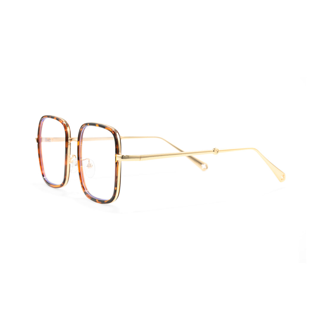 Neva Tortoiseshell Square TR90 And Metal Eyeglasses