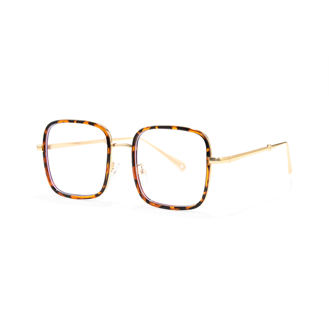 Neva Tortoiseshell Square TR90 And Metal Eyeglasses