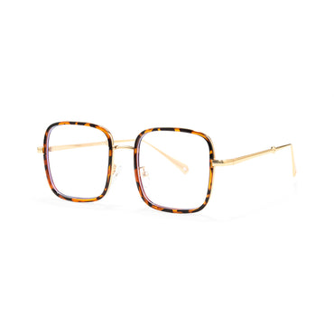Neva Tortoiseshell Square TR90 And Metal Eyeglasses