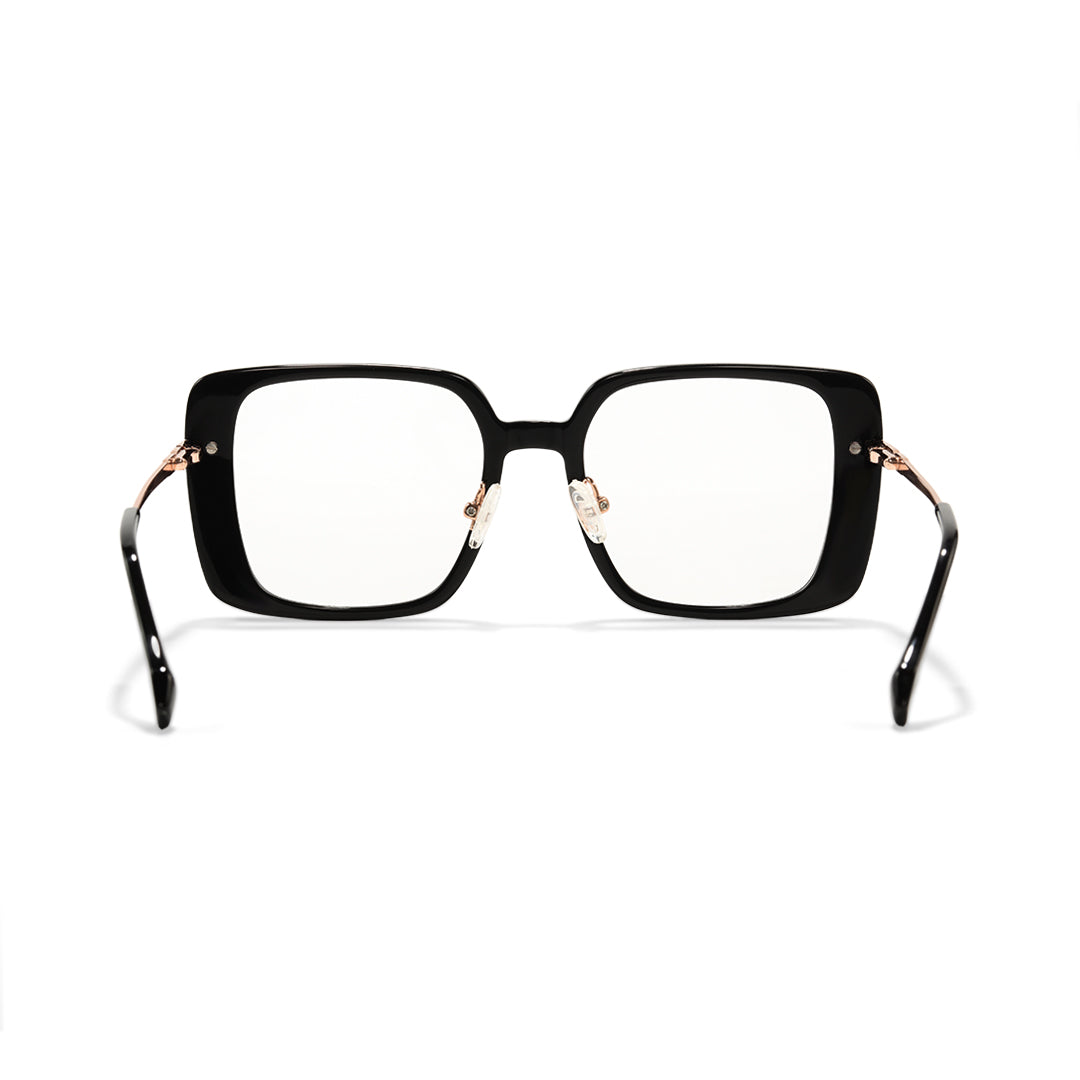 Kena Clear Square Eyeglasses For Women Minimalist