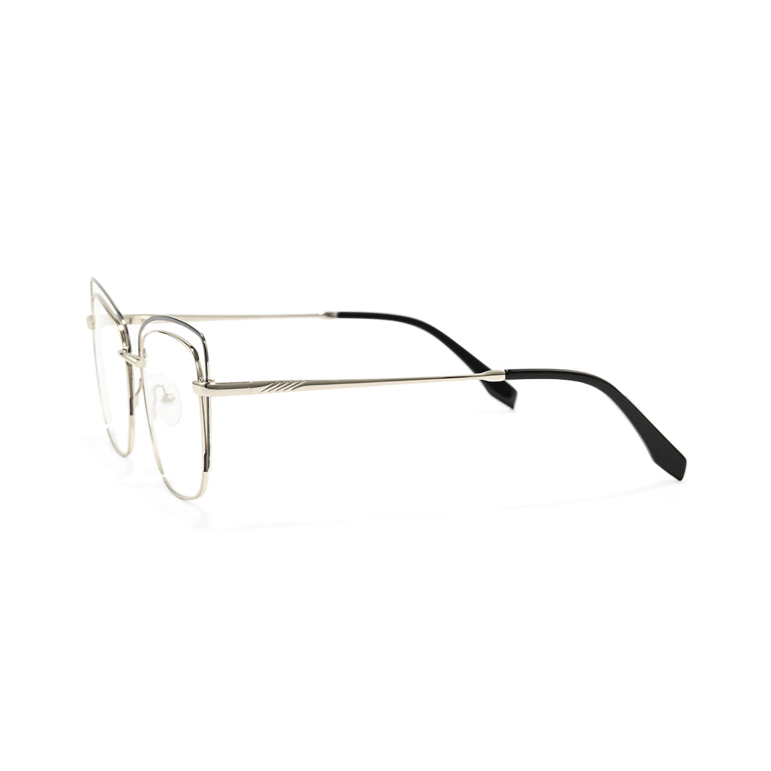 Sora Metal Two-Tone Cat Eye Glasses Frames