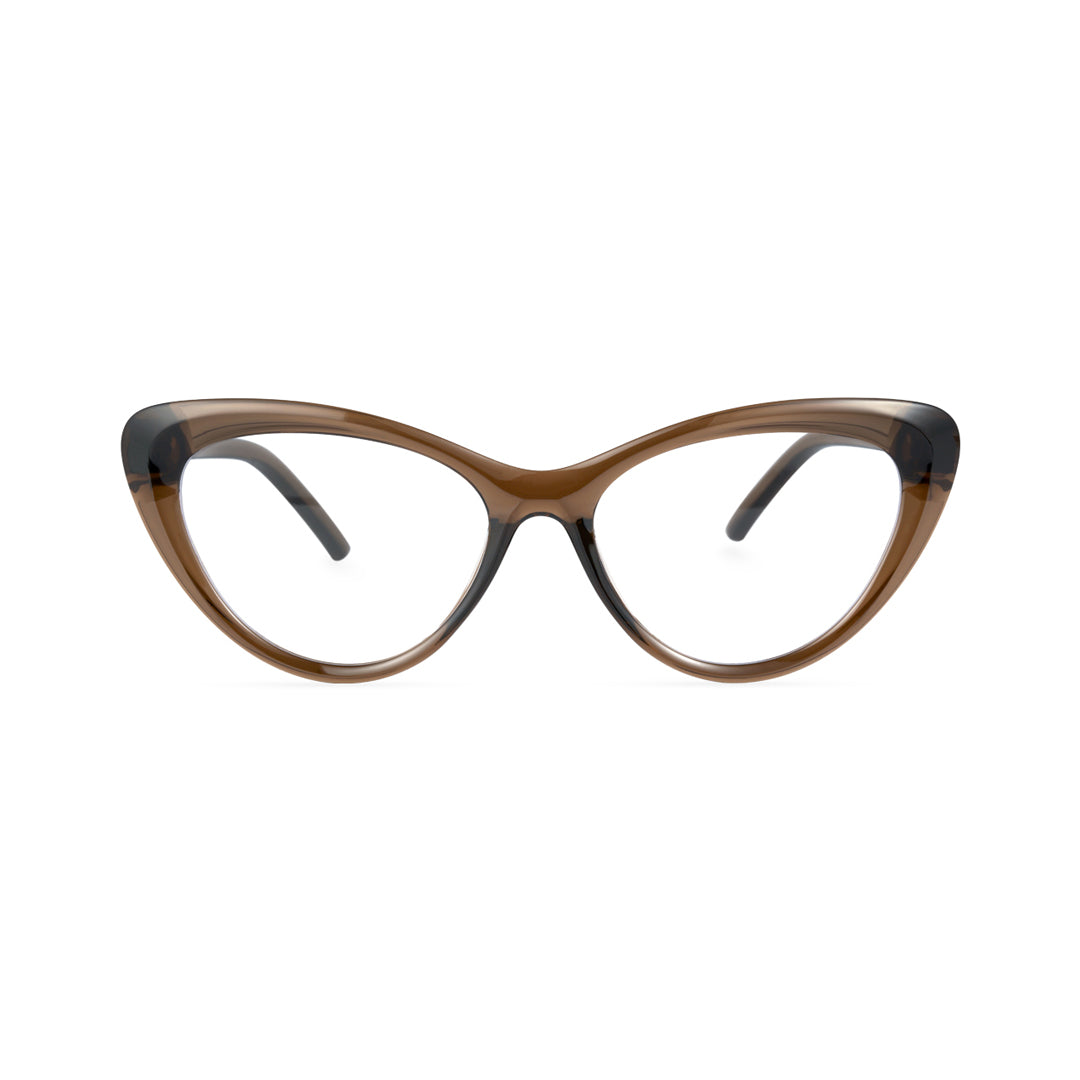 Andy Women's Green Cat Eye TR90 Prescription Eyeglasses
