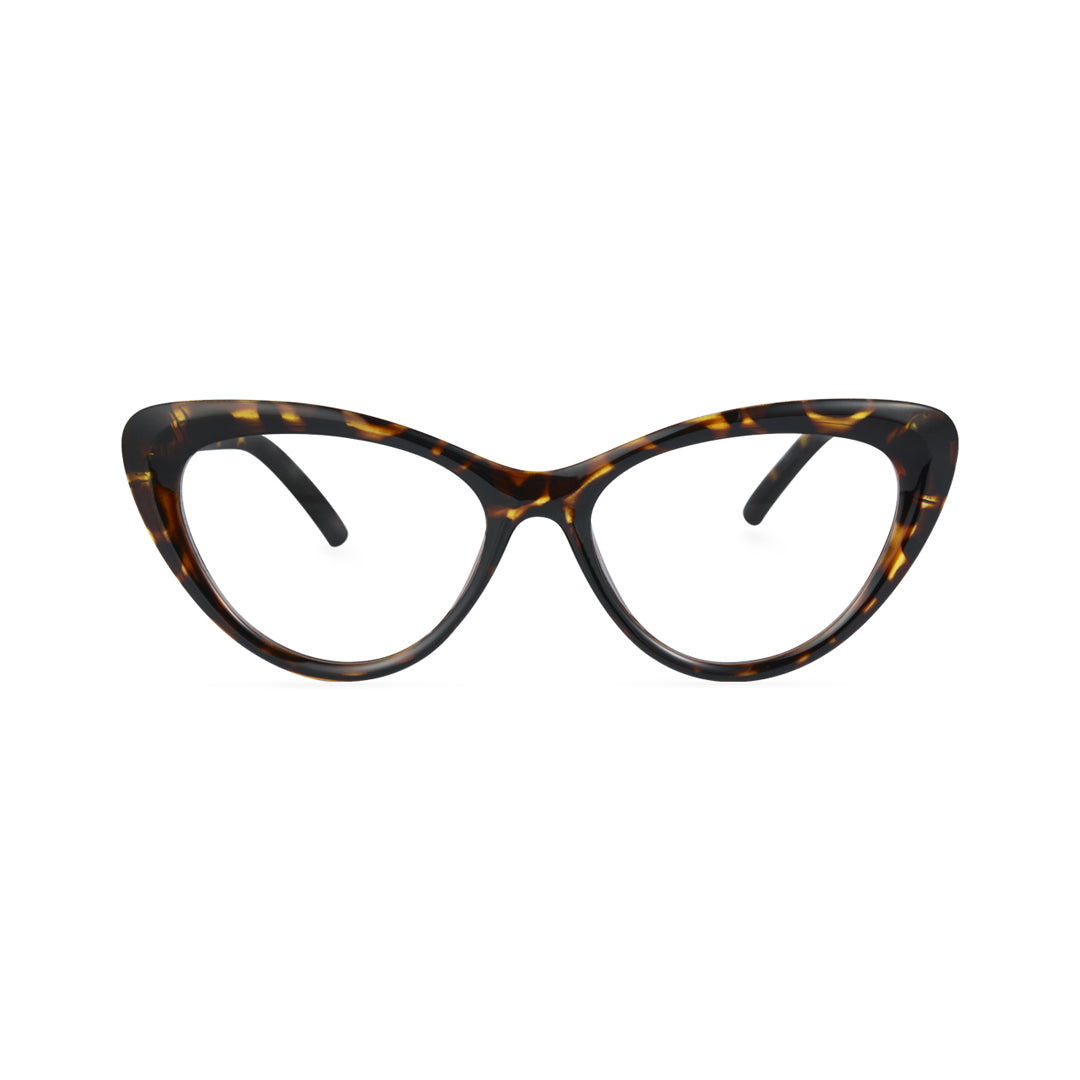 Andy Women's Green Cat Eye TR90 Prescription Eyeglasses