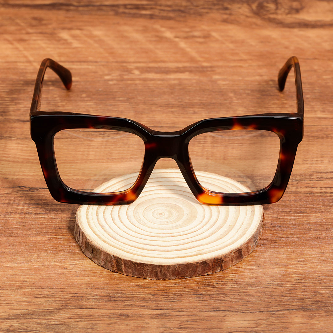 Elio Classic Acetate Square Frames Blue Light Blocking Glasses