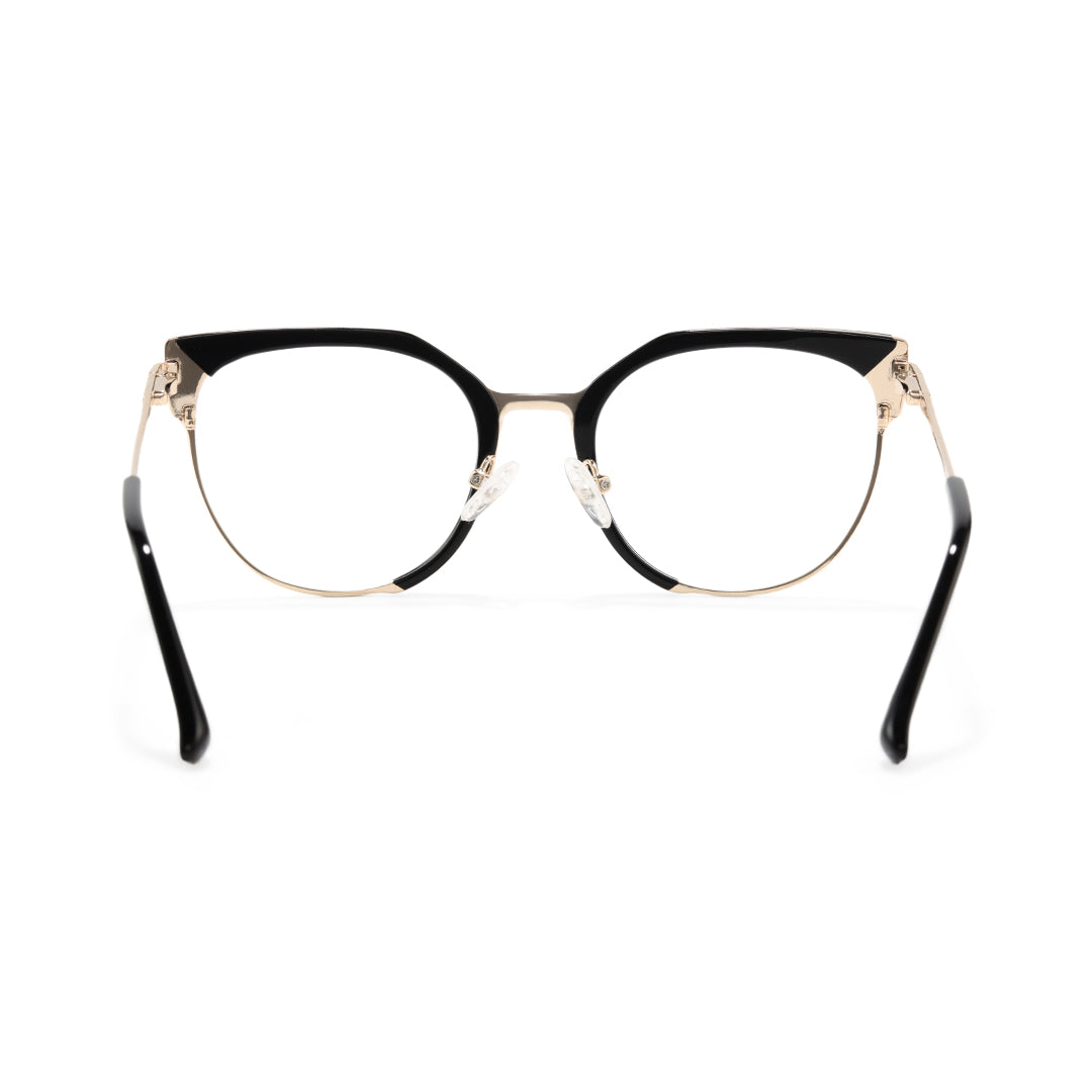 Fola Acetate and Metal Cat Eye Glasses Frames