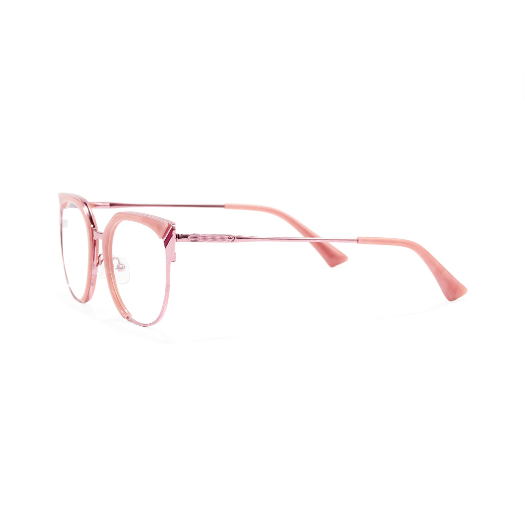 Fola Acetate and Metal Cat Eye Glasses Frames