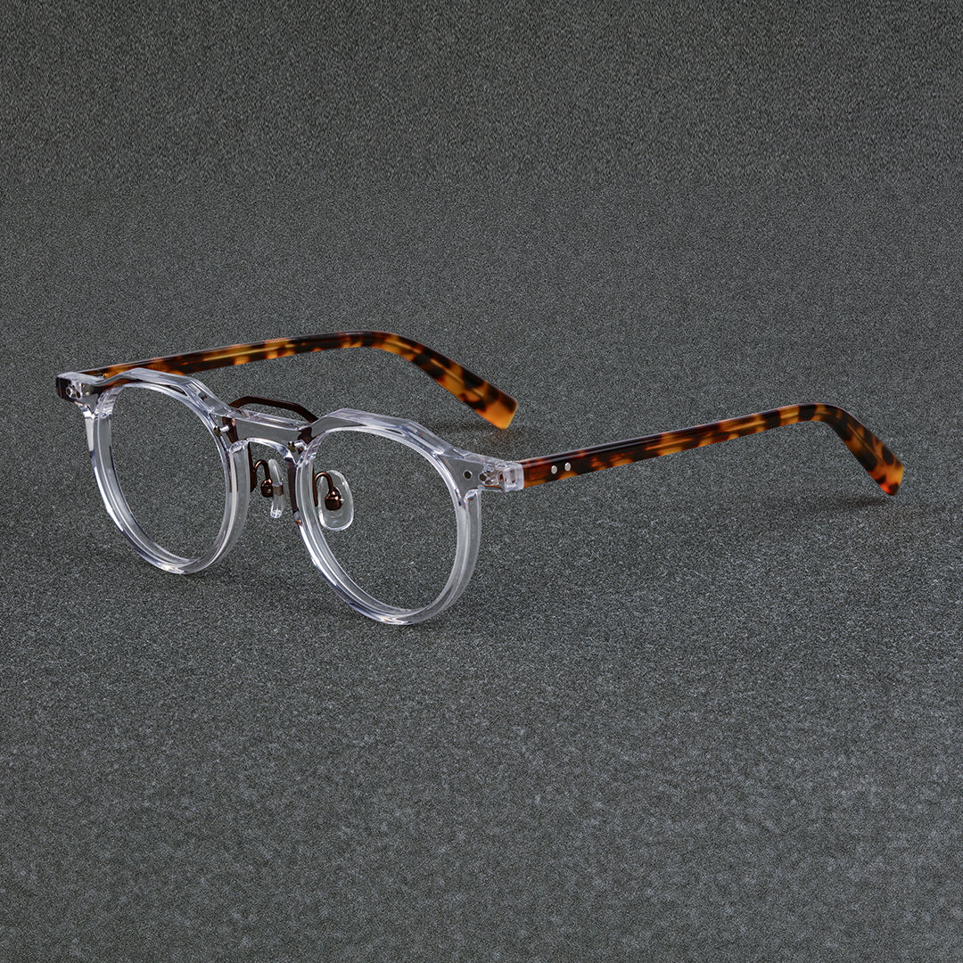 Shirley Geometric Acetate Prescription Glasses for Men and Women