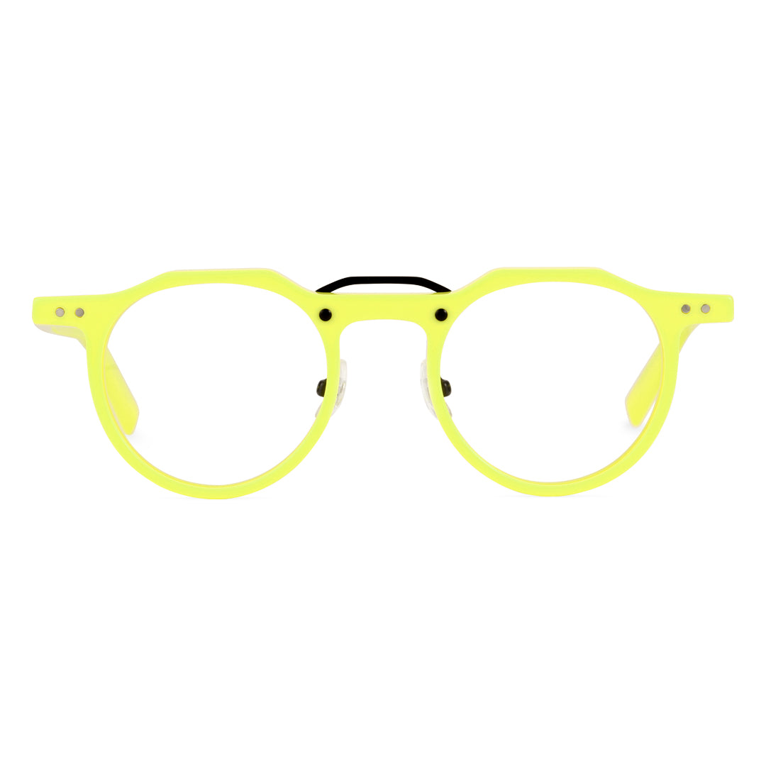 Shirley Geometric Acetate Prescription Glasses for Men and Women