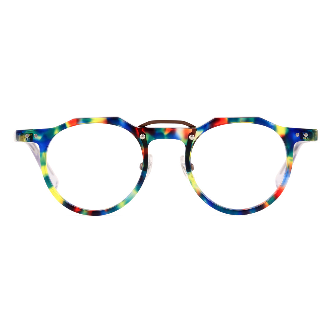 Shirley Geometric Acetate Prescription Glasses for Men and Women