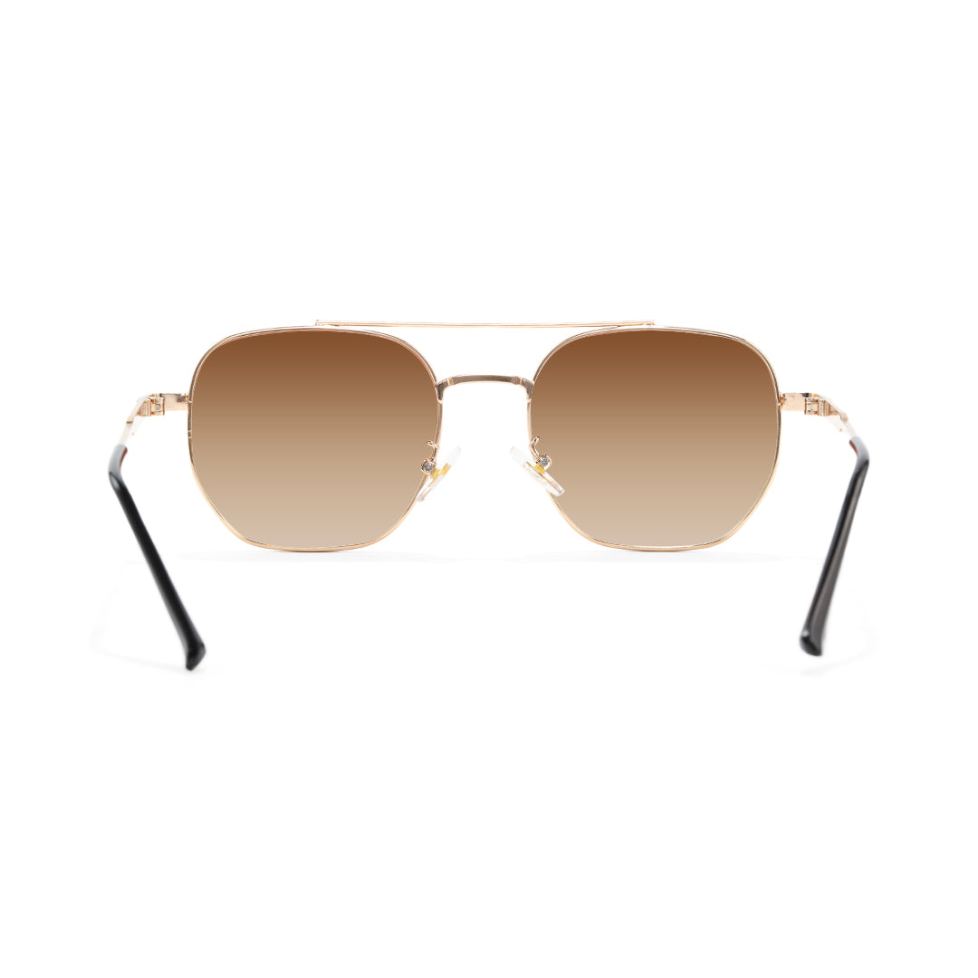 Gra Aviator Metal Brown Color Adjustable Nose Pads Shades Sun Glasses