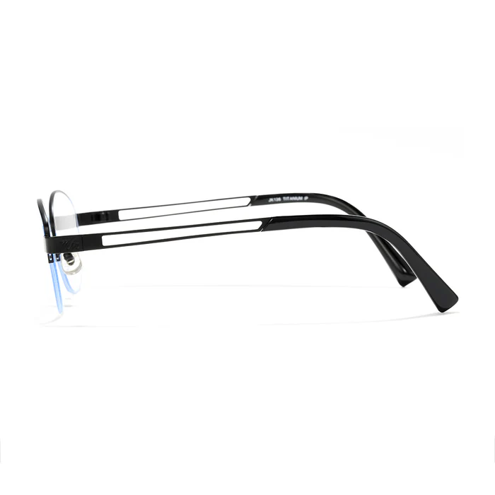 Vivacity Silver Oval Titanium Women's Prescription Transitions Lenses