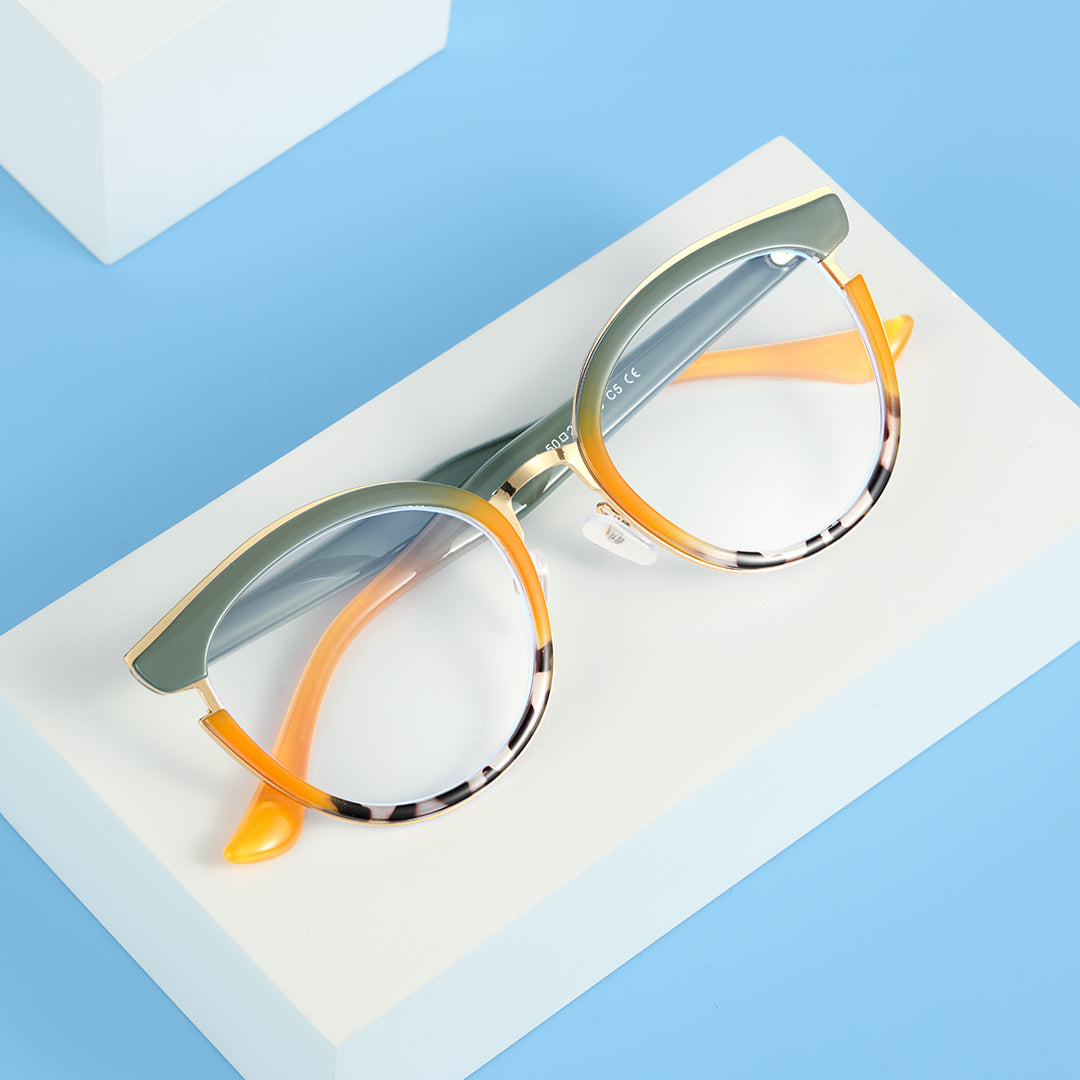 Estevo TR90 Cat Eye Frames Blue Light Modern Glasses