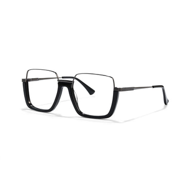 Heli Women's Black Square Acetate Cat Eye Glasses