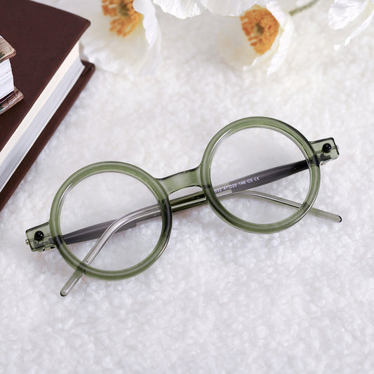 Green Round Glasses