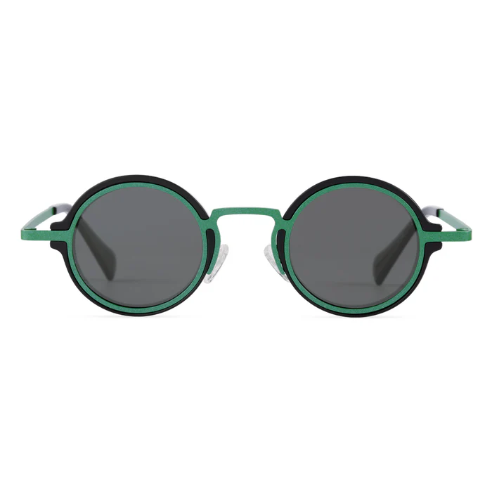 Bil Classic Black Metal Round Eyeglasses For Women’s Blue Light Protection