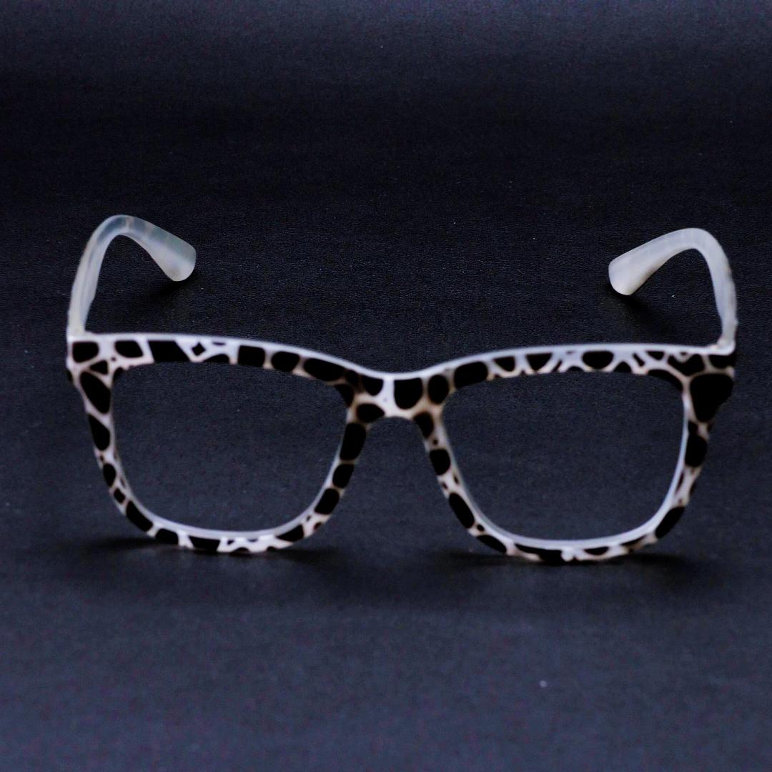 Gaye Cute Tortoise Rectangle Glasses Eyewear