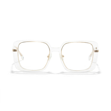 Kena Clear Square Eyeglasses For Women Minimalist