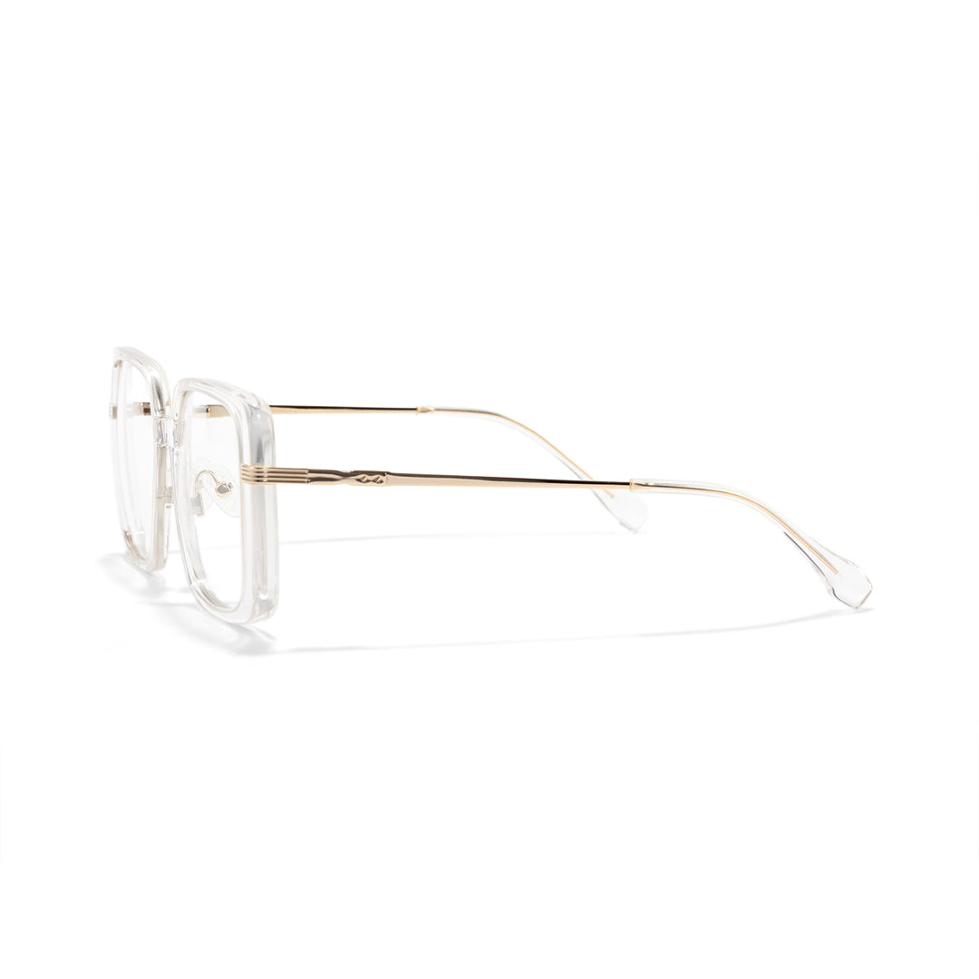 Kena Clear Square Eyeglasses For Women Minimalist
