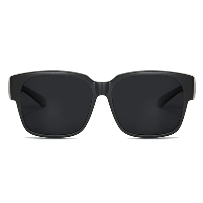 Bran Women's Black Square TR90 Polarized Lenses
