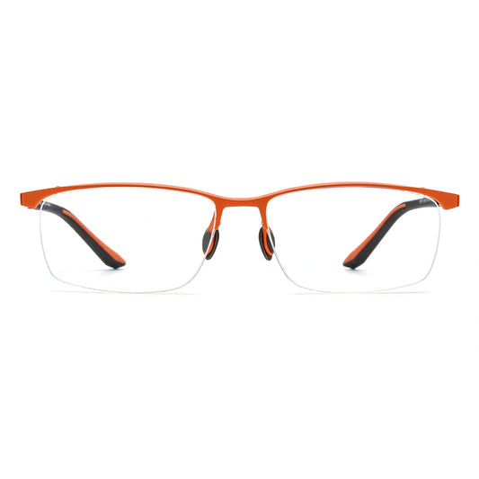 Renee Titanium Browline Orange Women's Prescription Glasses