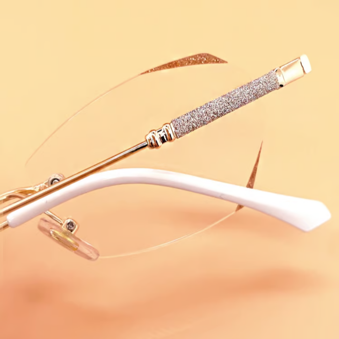 Jala Rimless Geometric Prescription Vintage Glasses
