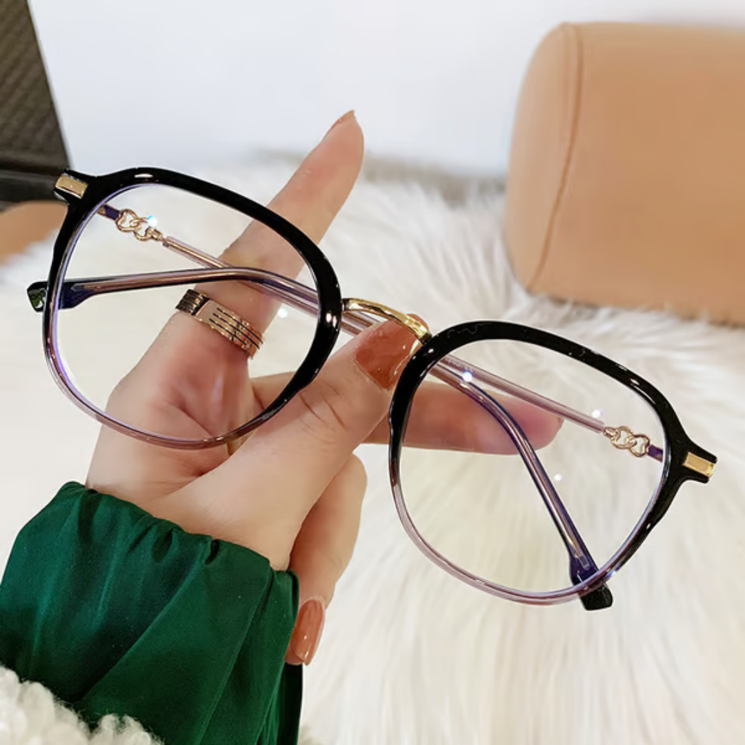 Mita Round Retro Eyeglasses With Prescription Lenses