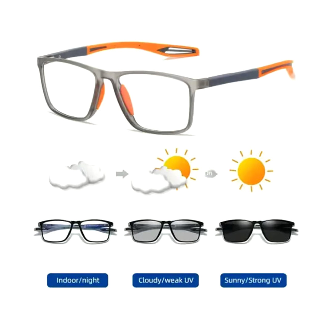 Mave Rectangular Men's Sports Reading Glasses