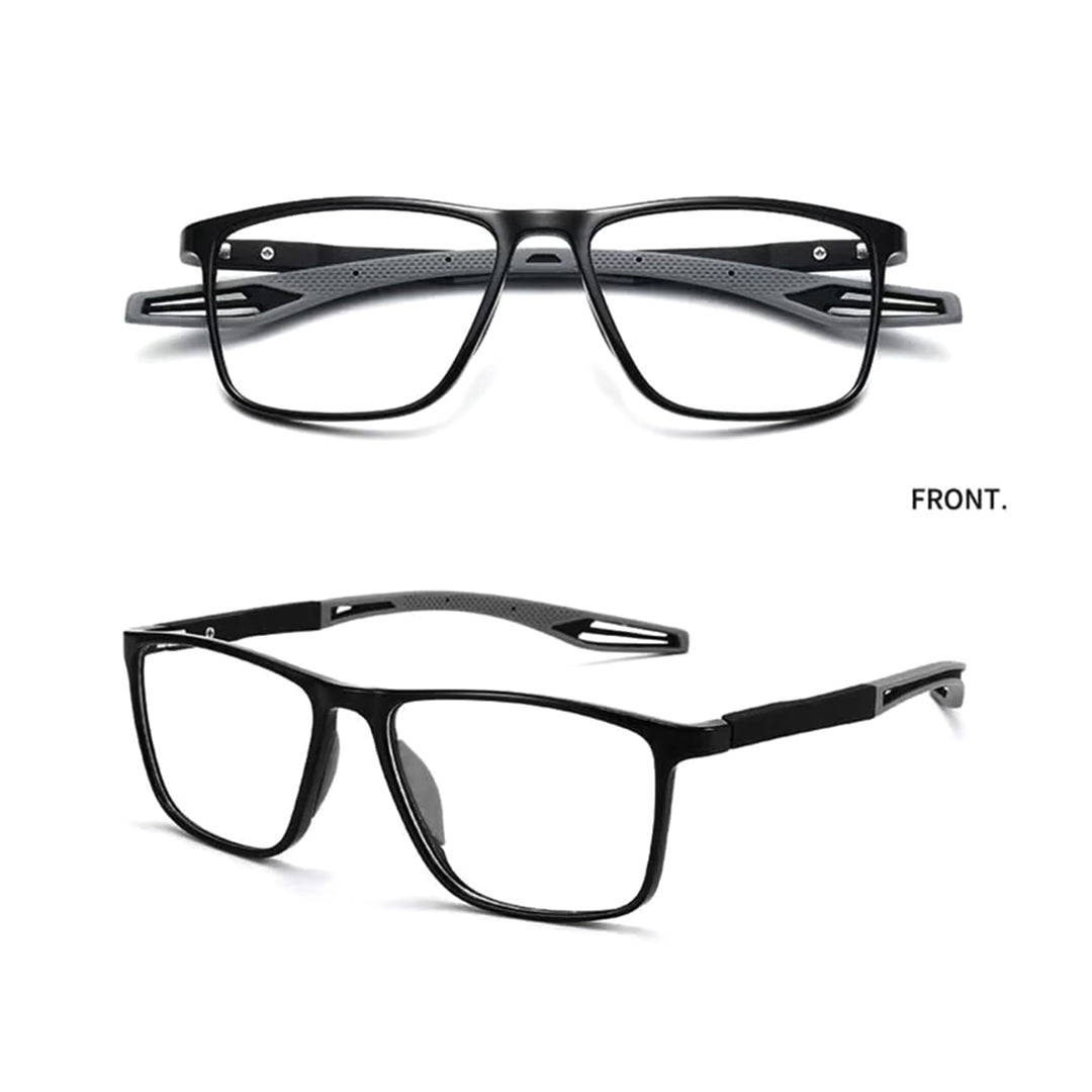 Mave Rectangular Men's Sports Reading Glasses