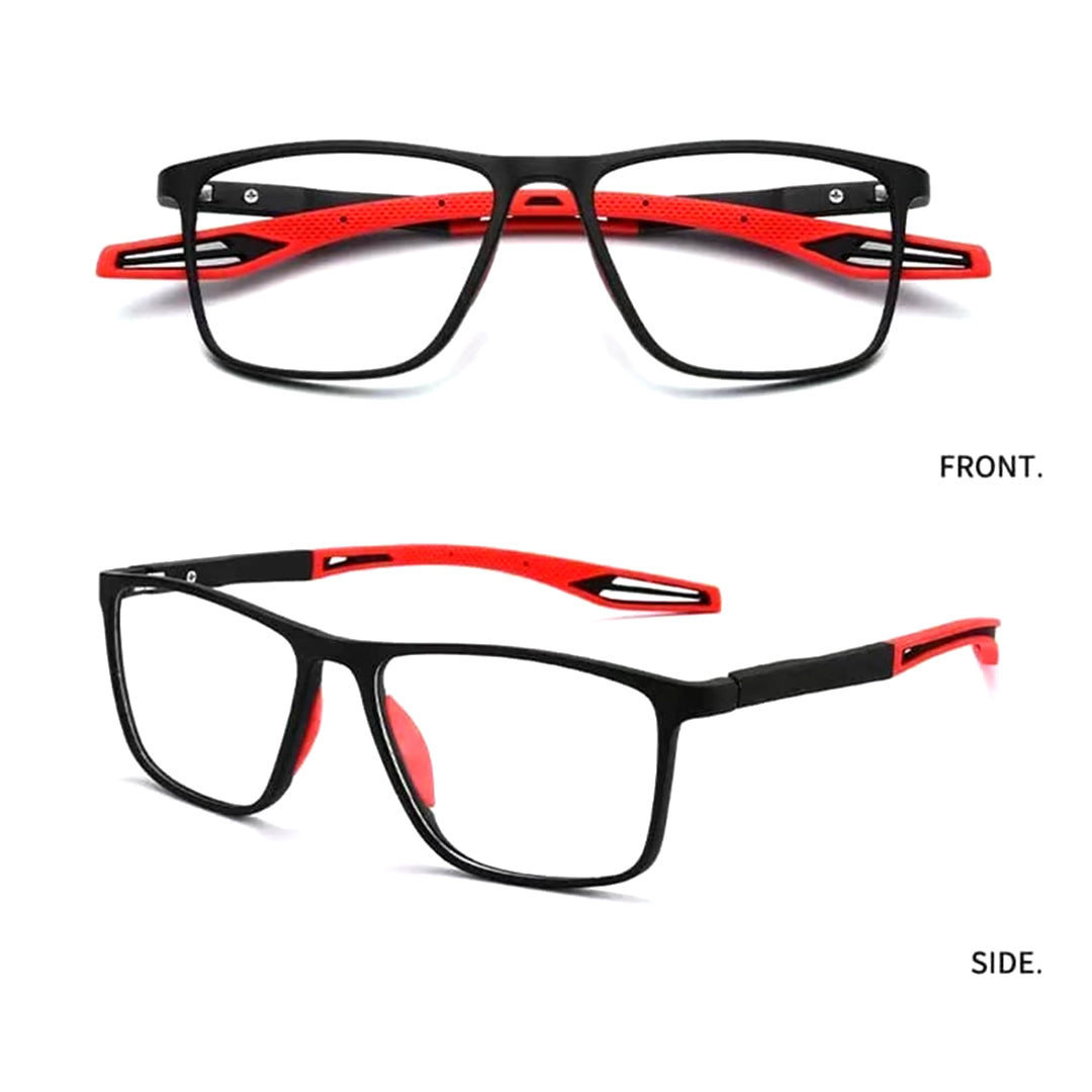 Mave Rectangular Men's Sports Reading Glasses